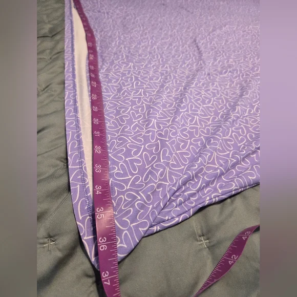 Croft & Barrow Sleepwear Purple Hearts Sleep Dress - Picture 7 of 8